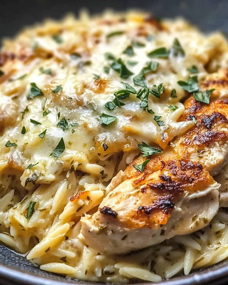 Slow Cooker Parmesan Herb Chicken & Orzo Recipe