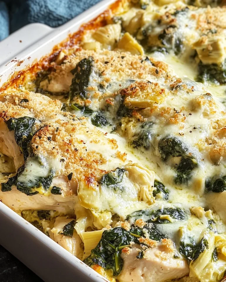 Spinach Artichoke Chicken Bake