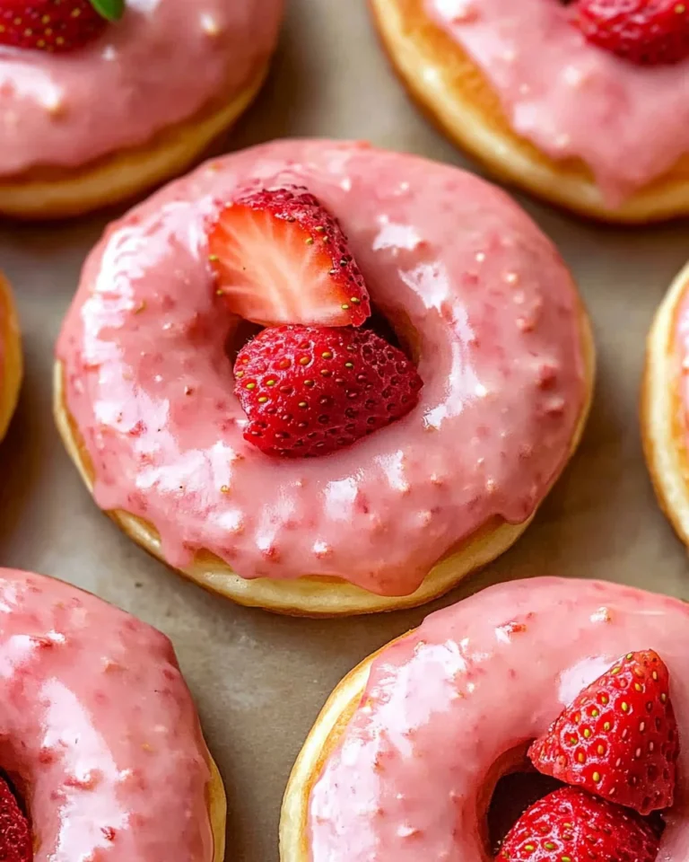 Strawberry Glazed Donuts