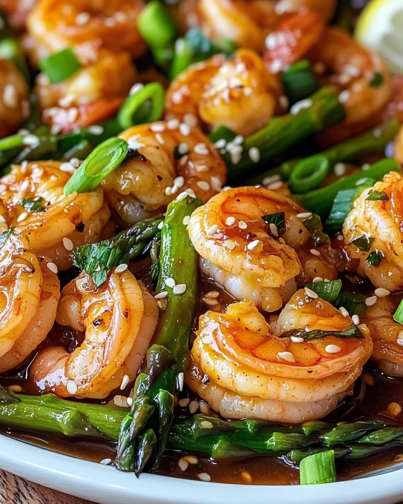 Sweet Chili Shrimp with Asparagus