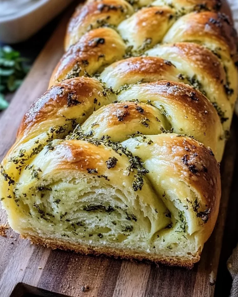 Swirled Garlic Herb Bread