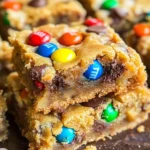 Triple Peanut Butter Monster Cookie Bars