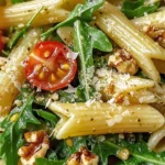 Zesty Lemon Arugula Pasta Salad