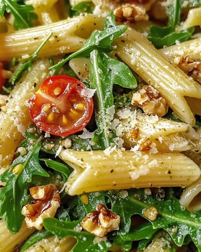 Zesty Lemon Arugula Pasta Salad
