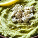 avocado feta protein dip (quick snack)