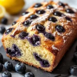 lemon blueberry sourdough breakfast loaf