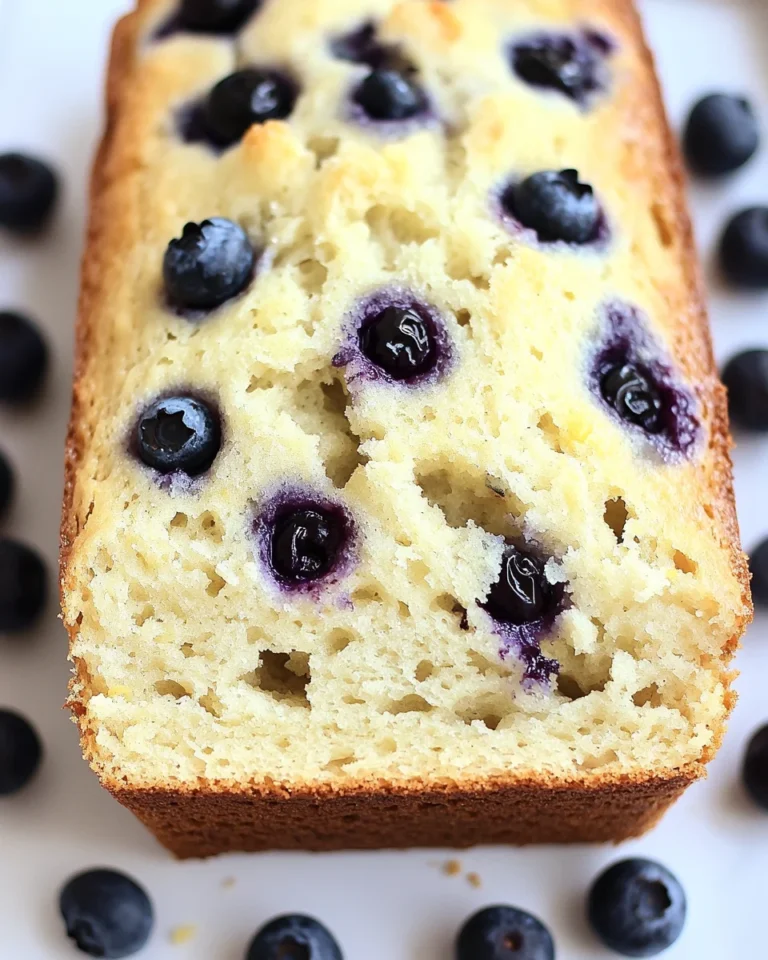 lemon blueberry sourdough quick bread