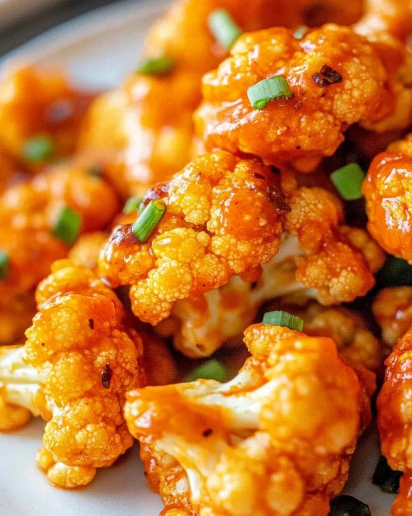 Air Fryer Buffalo Cauliflower with No Breading