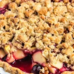 Apple Cranberry Pie With Walnuts and Crumb Topping