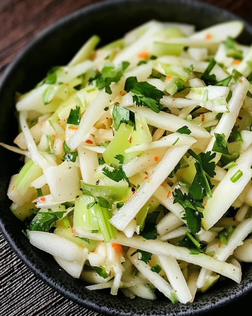 Asian Pear Slaw with Ginger and Lime