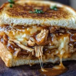 BBQ Chicken Grilled Cheese Sandwich