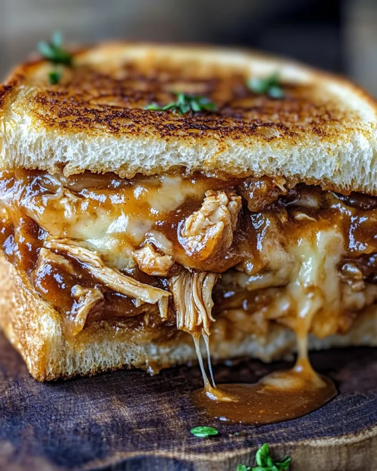 BBQ Chicken Grilled Cheese Sandwich