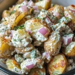 BEST Crispy Smashed Potato Salad (Viral Recipe, Easy)