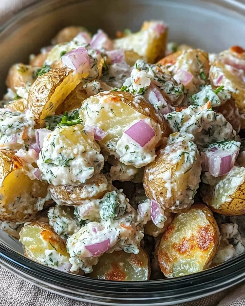 BEST Crispy Smashed Potato Salad (Viral Recipe, Easy)