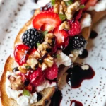 Berries & Goat Cheese Crostini