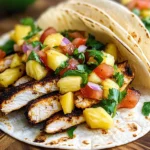 Blackened Chicken Tacos with Pineapple Salsa