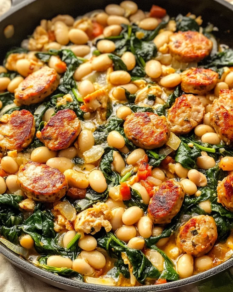 Chicken Sausage White Bean Skillet