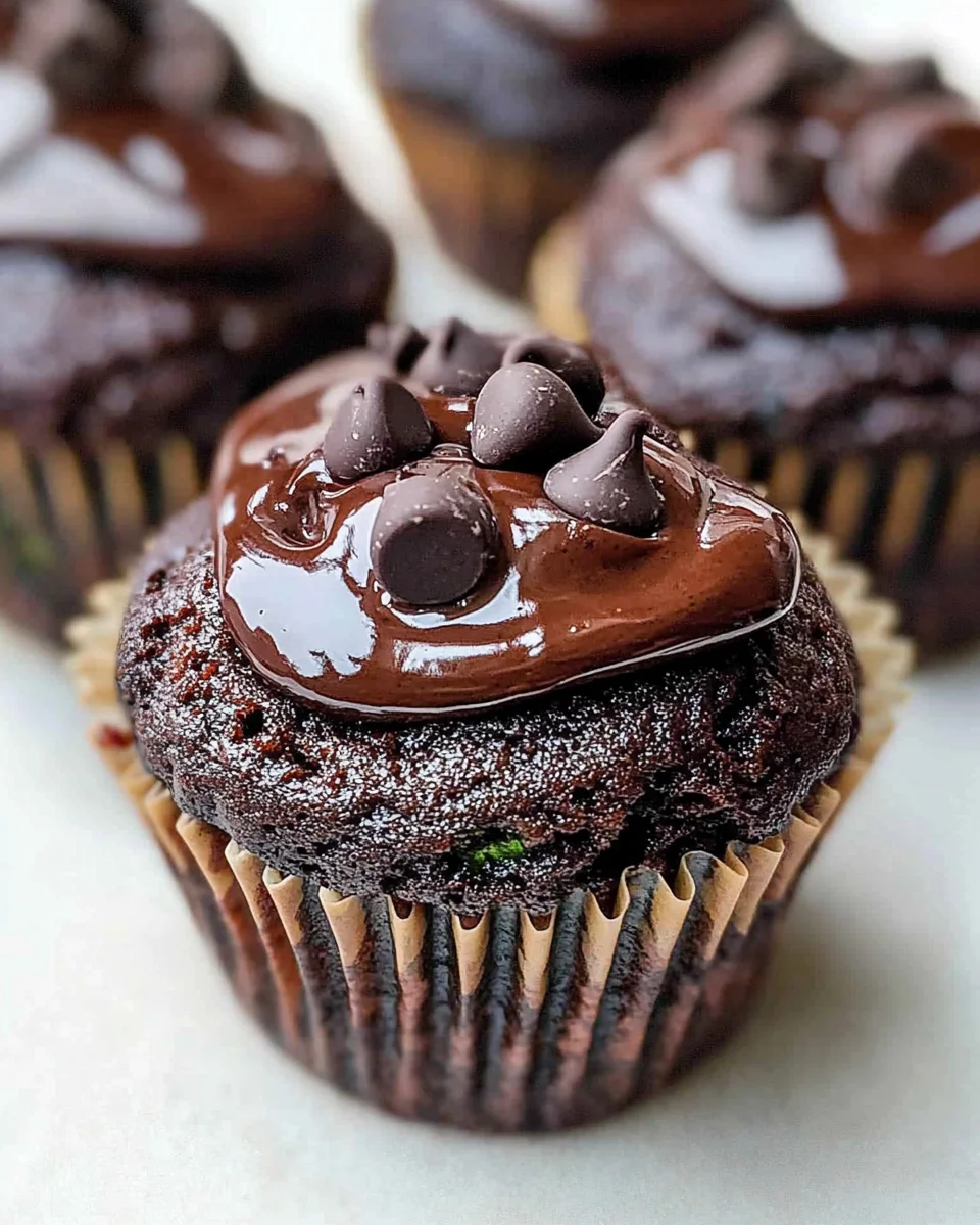 Chocolate Zucchini Cupcakes
