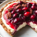 Cranberry Mascarpone Tart with Pecan Crust