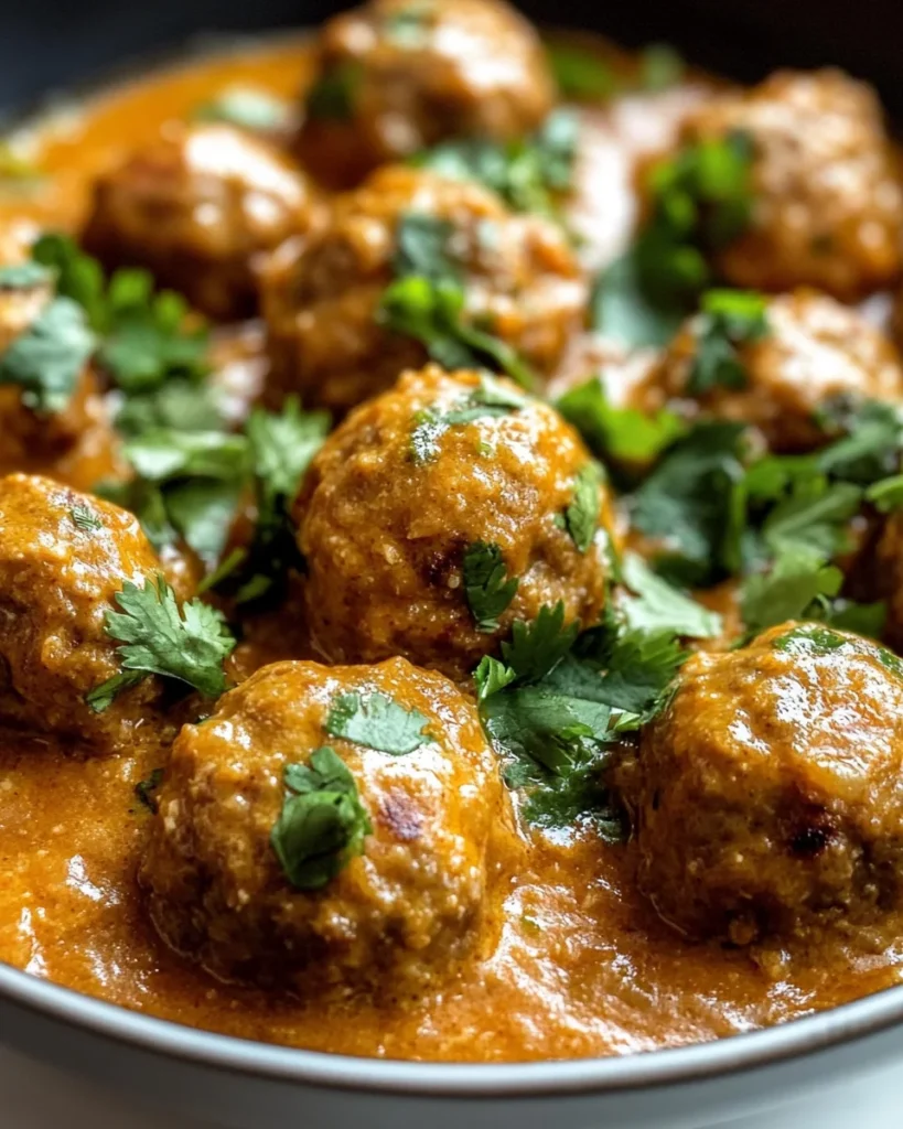 Creamy Coconut Curry Meatballs