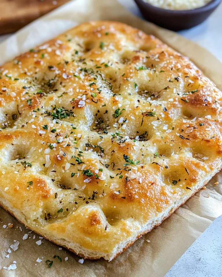Crispy and Cheesy Garlic Parmesan Focaccia Bread You’ll Love