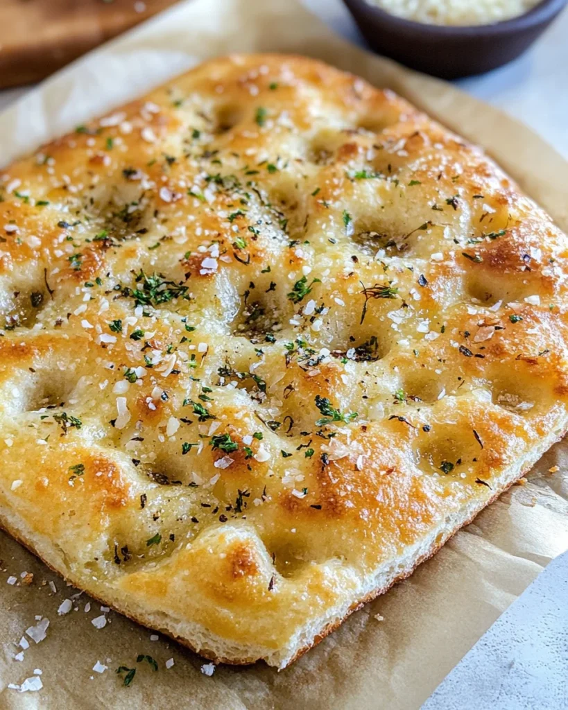 Crispy and Cheesy Garlic Parmesan Focaccia Bread You’ll Love