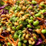 Edamame Salad with Peanut Sauce