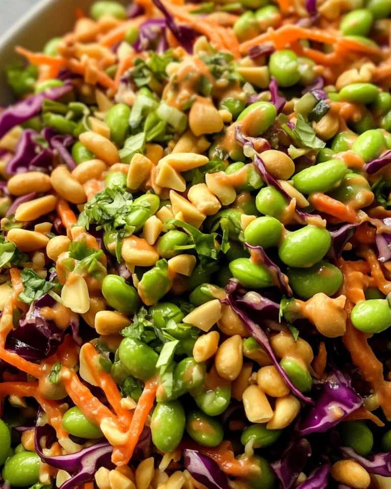 Edamame Salad with Peanut Sauce
