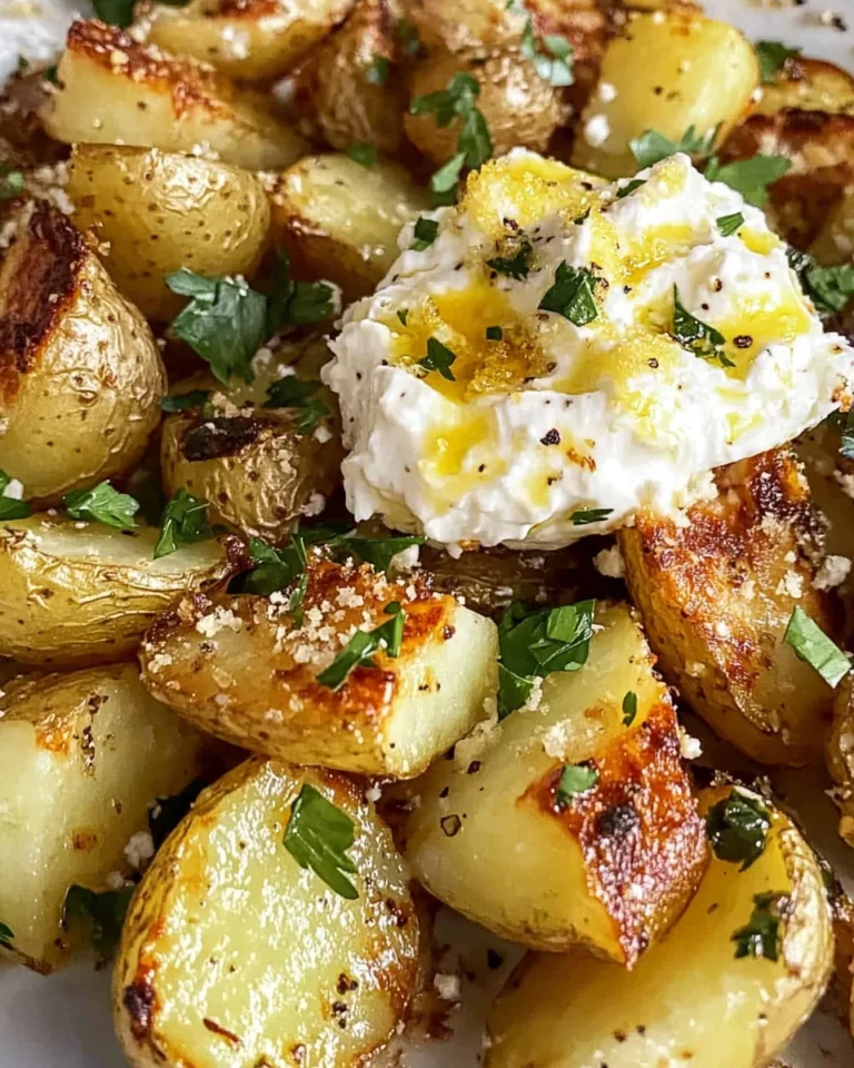 Greek Roasted Potatoes with Whipped Feta