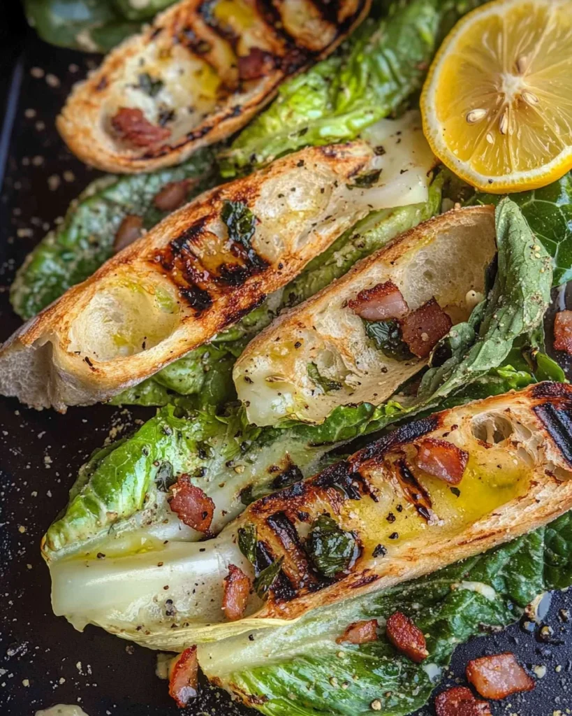 Grilled Romaine Caesar Salad Recipe