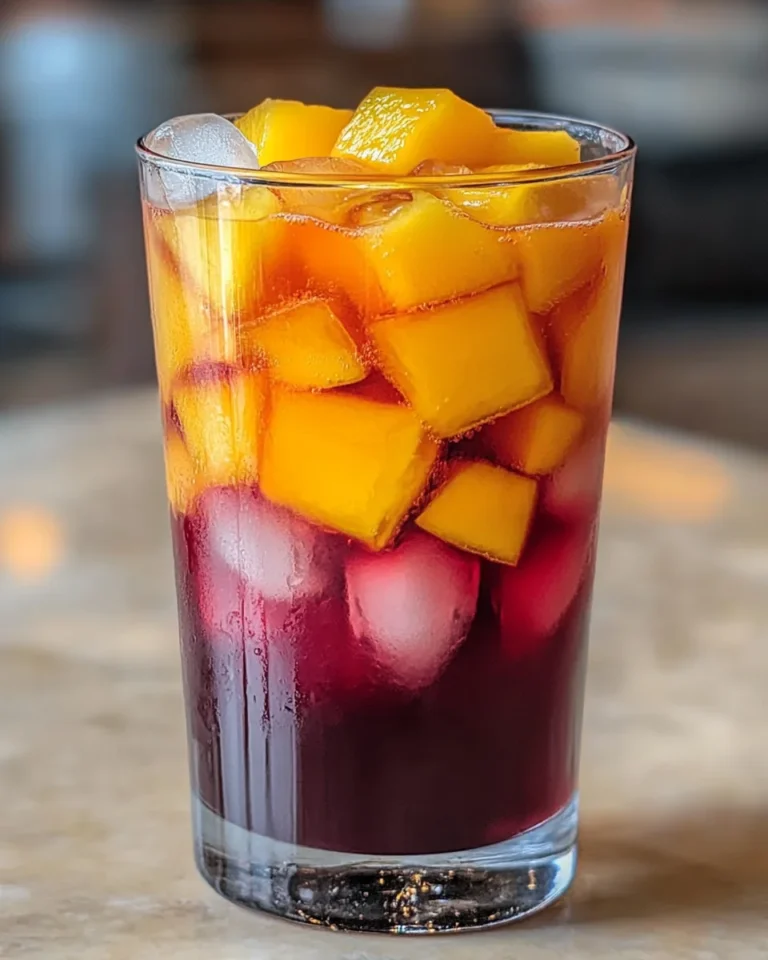 Iced Mango Hibiscus Tea