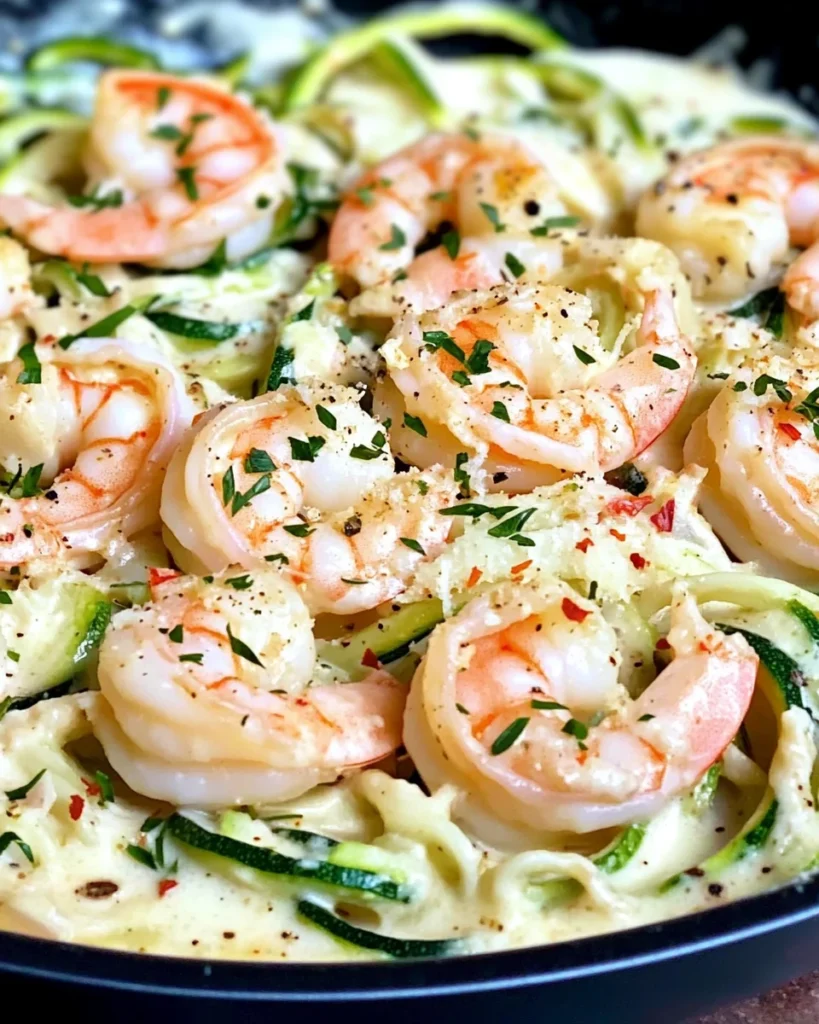 Keto Low-Carb Shrimp Alfredo