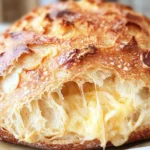 No Knead Cheddar Bread in the Dutch Oven
