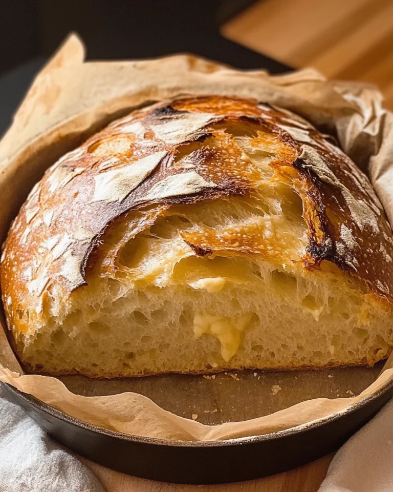 No Knead Crusty Bread