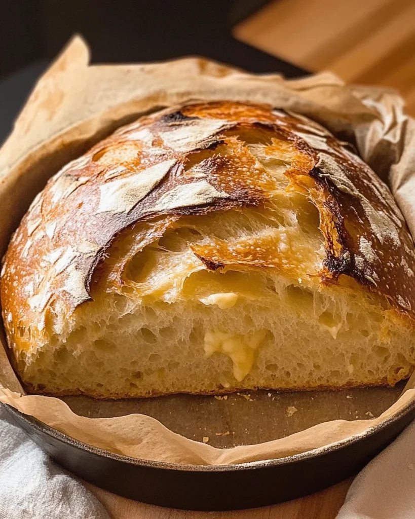 No Knead Crusty Bread