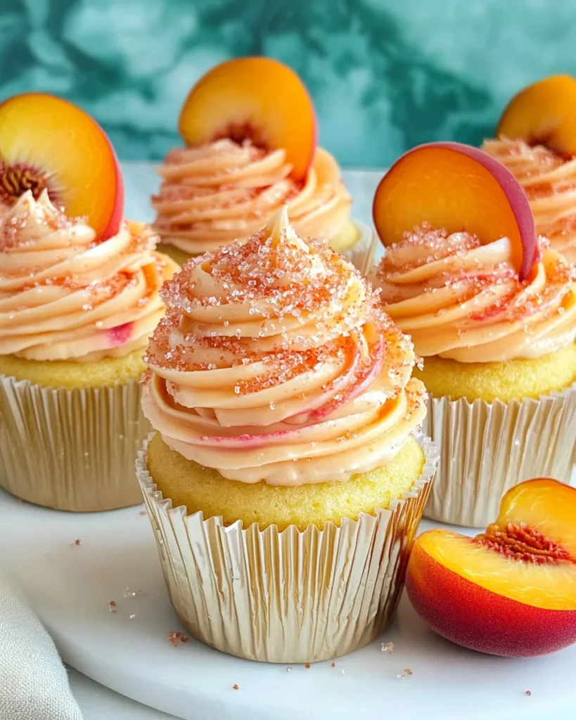 Peach Bellini Cupcakes