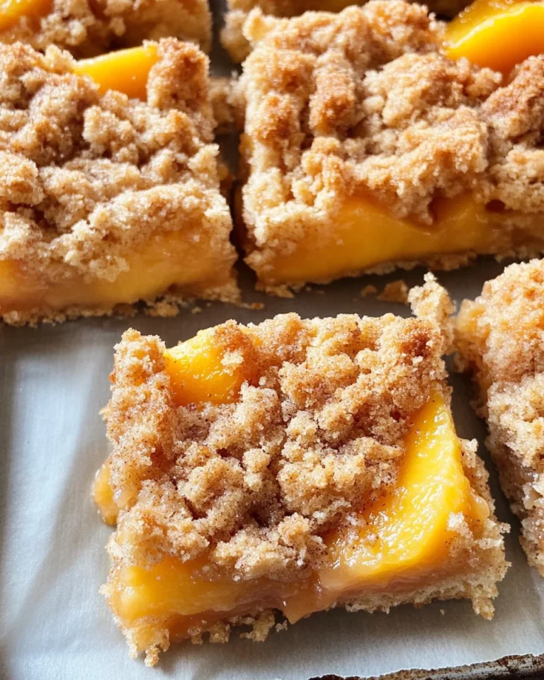 Peach Crumb Bars