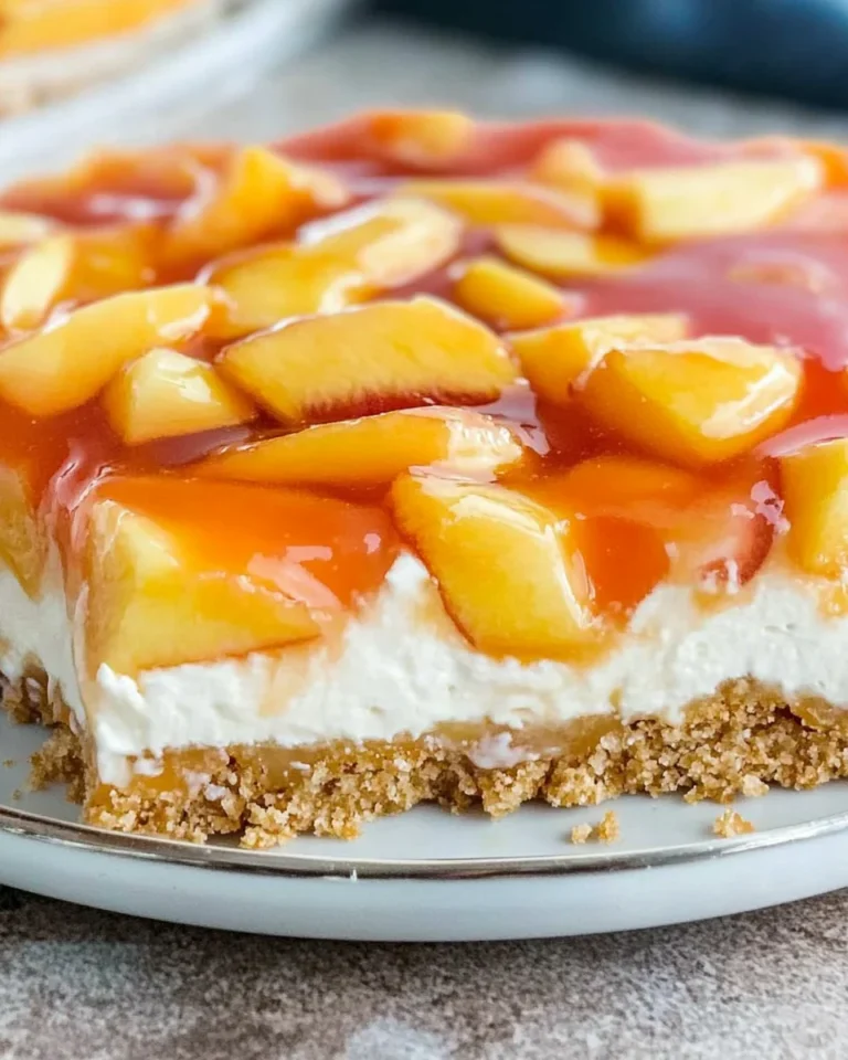 Peach Pretzel Salad