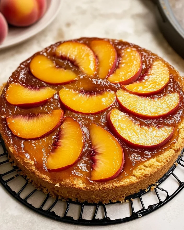 Peach Upside-Down Cake Recipe