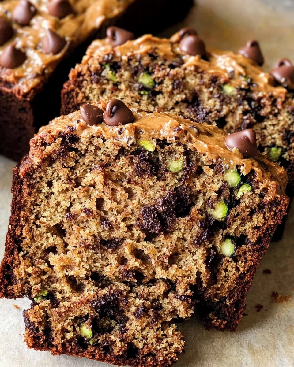 Peanut Butter Chocolate Chip Zucchini Bread