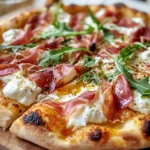 Prosciutto and Honey Burrata Pizza