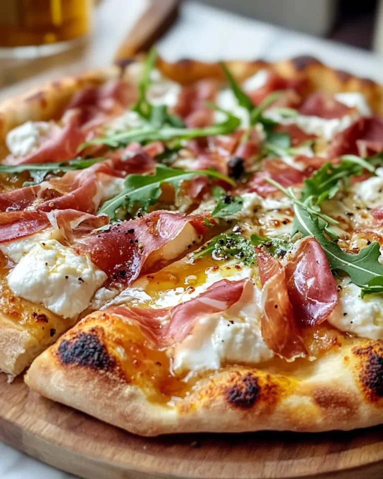 Prosciutto and Honey Burrata Pizza