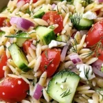 Quick Mediterranean Orzo Pasta Salad - Homefoodkitchen