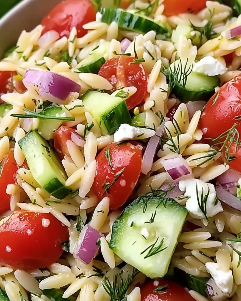 Quick Mediterranean Orzo Pasta Salad - Homefoodkitchen