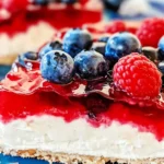 Red White and Blue Pretzel Salad