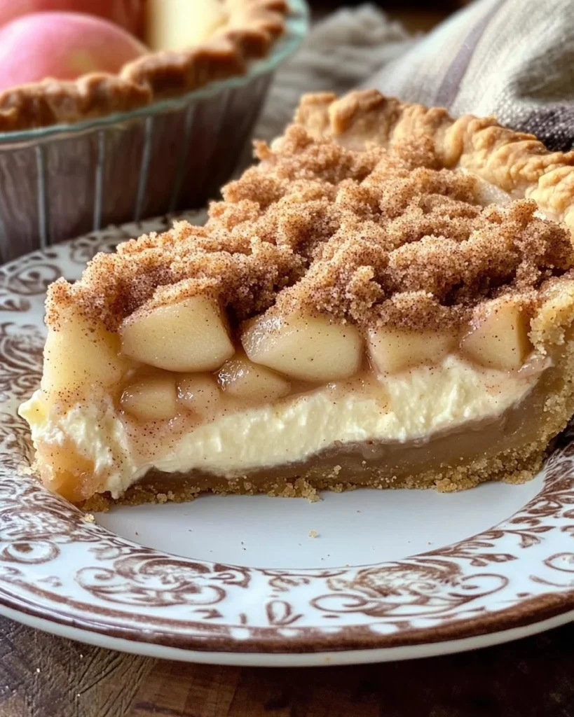 Snickerdoodle Cream Cheese Apple Pie