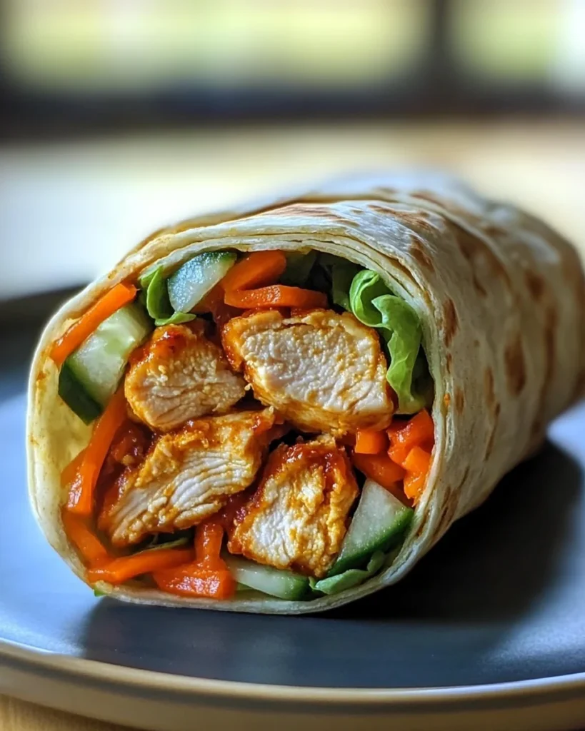 Sweet Chili Chicken Wraps – Quick, Crunchy & Sweet-Heat Delicious