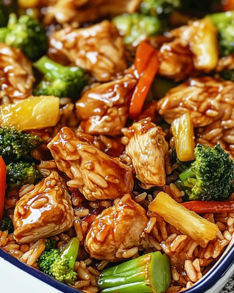 Teriyaki Chicken and Rice Casserole