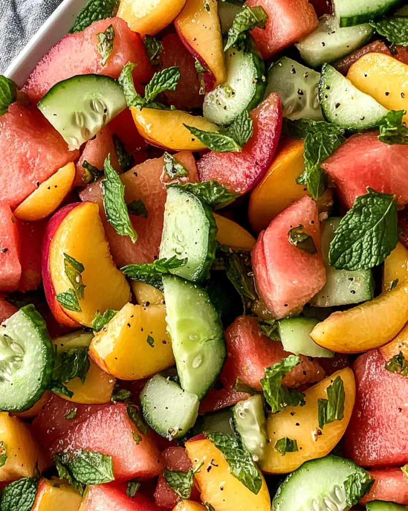 The Peach Watermelon Salad That Tastes Like Summer