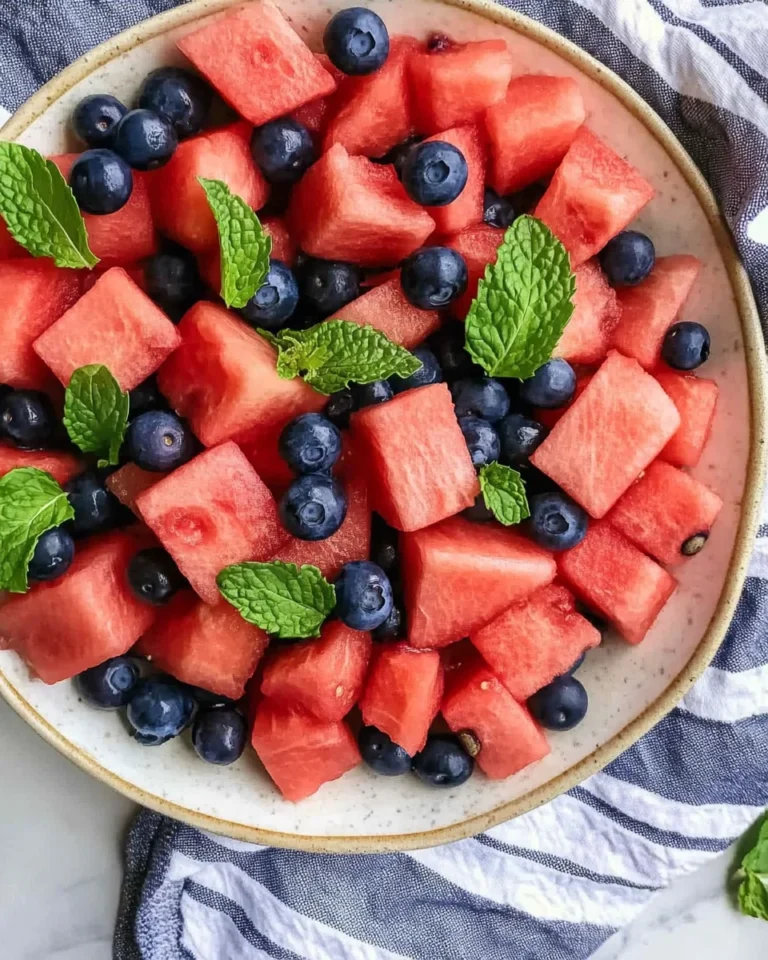Watermelon Blueberry Salad